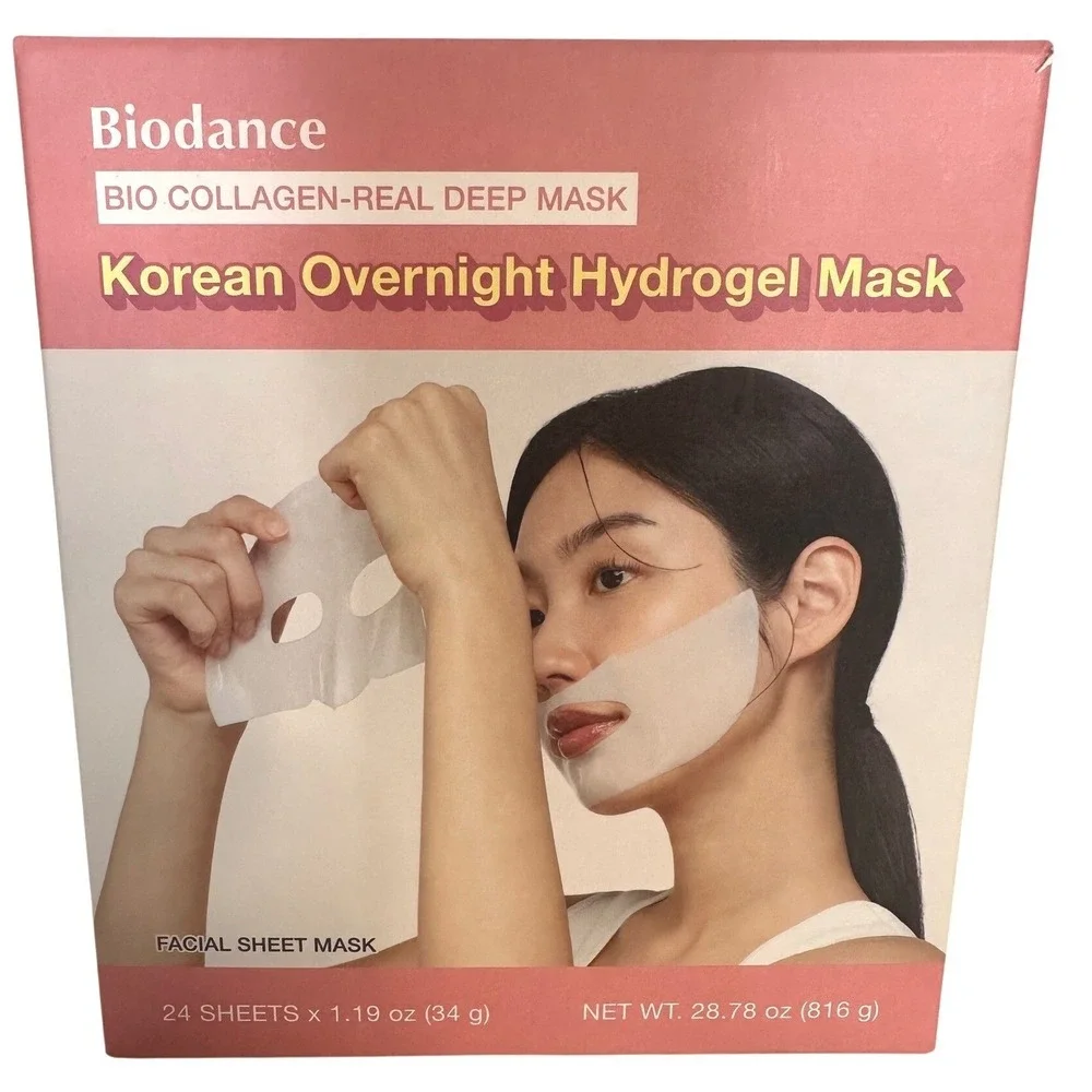 Biodance Women Pink Bio Collagen Real Deep Korean Overnight Mask 23 Count